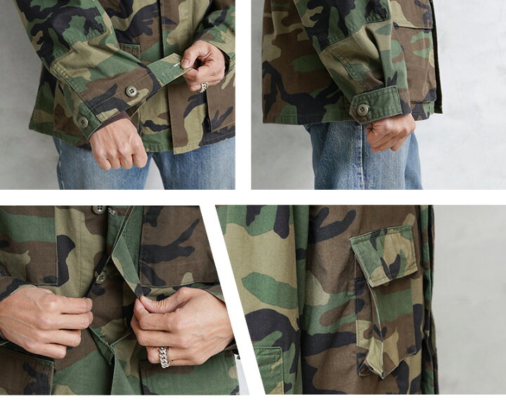 楽天市場】実物 新品 デッドストック 米軍 BDU WOODLAND CAMO 