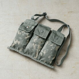 実物 USED 米軍 MOLLE II 6 MAGAZINE バンダリアポーチ ACU【クーポン対象外】【I】｜ミリタリー 小物 バッグ bag カバン マガジンポーチ 迷彩 デジタルカモ ショルダー 肩掛け 古着 ユーズド おしゃれ