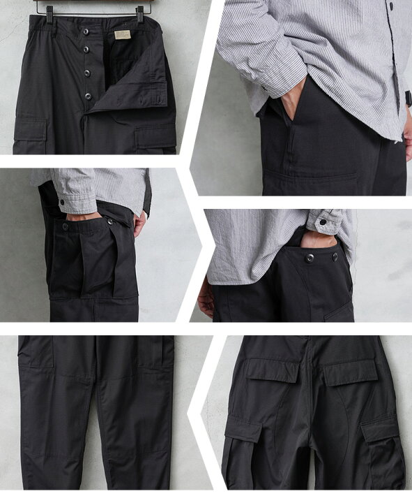 楽天市場】実物 新品 デッドストック 米軍 BDU ブラック リップス 