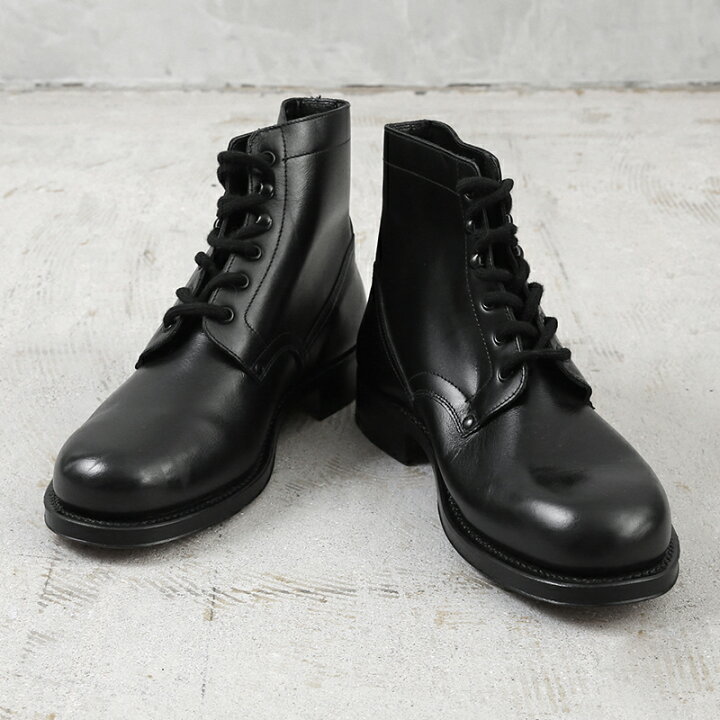 楽天市場】実物 新品 デッドストック イタリア軍 レザー ワークブーツ 