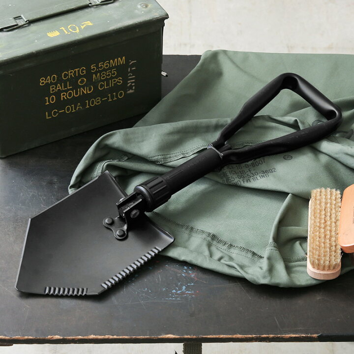 楽天市場】実物 USED 米軍 GI E-TOOL 三つ折 フォールディングショベル 