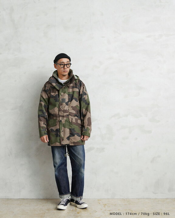 実物USEDフランス軍CCECAMOWATERPROOFフィールドパーカ
