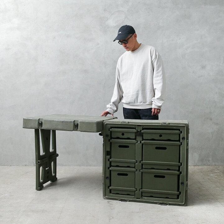 楽天市場】実物 USED 米軍 HARDIGG シングル フィールドデスク 