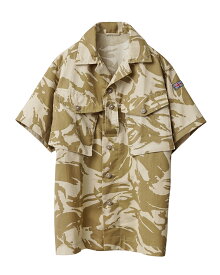 【あす楽】WAIPER.inc 実物 新品 デッドストック イギリス軍 リメイク TROPICAL COMBAT S/S シャツ デザートDPMカモ【クーポン対象外】【T】