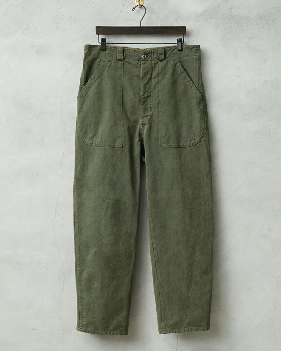 50s スイス軍 デニム トラウザーズ ワークパンツ W31 ワイドパンツ 
