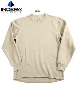 クーポンで最大15%OFF★【あす楽】INDERA MILLS インデラミルズ MILITARY FLEECE ミリタリーフリース クルーネック 985LS ミリタリー トップス インナー 肌着 フリース 裏起毛 長袖 Tシャツ ロンT 秋 冬 防寒 10オンス ポリエステル/ 春【T】