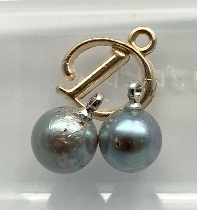 楽天市場】【訳あり】あこや真珠ピアス 7.5mm-8mm 純チタンフック 