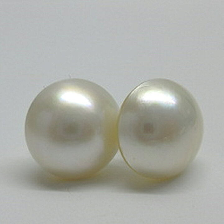 楽天市場】マベパール ピアス 12mm-12.5mm マベ真珠 ピアス K14 K18 