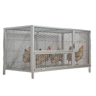 鶏 ケージ 室内 屋外 うずら 鶏小屋 大型角管高密度メッシュ 天窓付き マルチドア設計 組み立てが簡単 大…