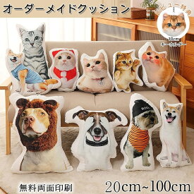 【レビューでキーホルダーおまけ】ペット オーダーメイドクッション オリジナル クッション プリント ペット メモリアルグッズ メモリアルクッション オリジナル グッズ 両面 写真 仏具 供養 犬 猫 記念 悔やみ ペットロス 虹の橋 お返し バレンタイン ギフト 父の日 母の日