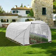 ビニールハウス 大型 6m×3m×2.2m 温室 ビニールハウス 家庭用 ビニール温室 農業 家庭菜園 簡易温室 8…