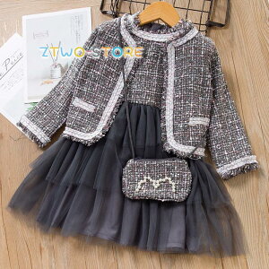 入学式 子供服 女の子 ワンピース スーツ フォーマルスーツ セットアップ コート スクールベスト 卒服 バッグ 3点セット 卒業式 発表会 110 120 130 140 150 160