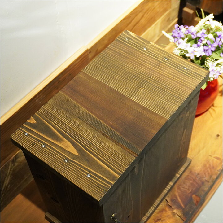 楽天市場】日本製 古材 キューブボックス 小さめ 扉付き 単品 シェルフ 