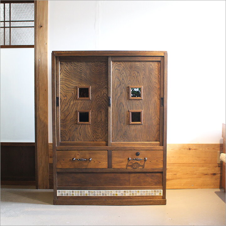 楽天市場】1点モノ キャビネット 収納棚 ガラスキャビネット サイド 
