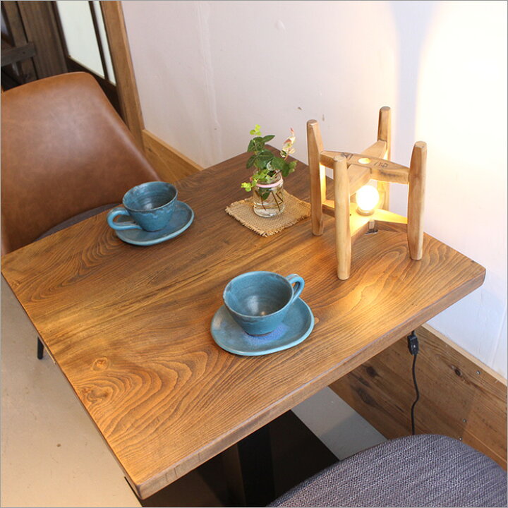 楽天市場】一点物 ケヤキ一枚板使用 欅 古材 カフェテーブル コーヒー  