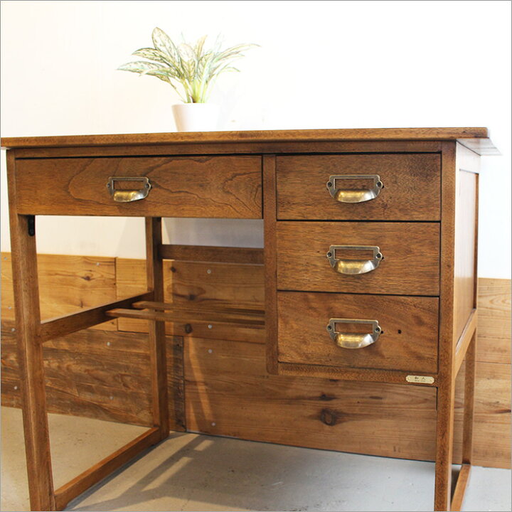 楽天市場】アンティーク デスク パソコンデスク 木製 机 無垢材 ワーク  