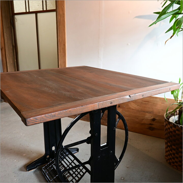 楽天市場】カフェテーブル ミシン台 アンティーク テーブル 足踏み 