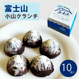 【静岡 お土産】富士山 小山クランチ 10個入 静岡みやげ 富士山クランチ 手土産 チョコクランチ チョコレート菓子 世界文化遺産 世界遺産 富士山 おみやげ 山好き 登山好きの人へ 通販 販売 送料コミコミ わかふじ 富士山 お土産