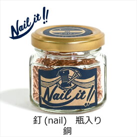 【Nail it!!】ネイルイット 釘 瓶入り 銅 ／ ストリングアート 糸かけ曼荼羅 糸かけアート ハンドメイド DIY 材料 趣味 ホビー 手芸 工作 秋の夜長 芸術 アート