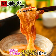 【馬肉祭り★最大51％オフ】馬肉すき焼き さくら鍋セット 6人前〜 赤身＆バラ お肉が選べる！ 専用割下付…