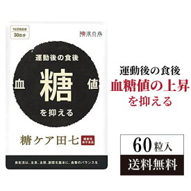 血糖値 糖ケア田七 60粒 下げる サプリメント サプリ おすすめ 糖質 糖質制限 サポニン 田七人参 ジンセノサイド 和漢の森 血糖値を下げる ヘモグロビンa1c サラシア 菊芋 キクイモ イヌリン