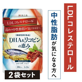 【2袋セット】 dha epa サプリメント リコピン 中性脂肪 減らす LDLコレステロール 不飽和脂肪酸 コレステロール 下げる ダイエット 健康 青魚成分 和漢の森 中性脂肪の上昇を抑える