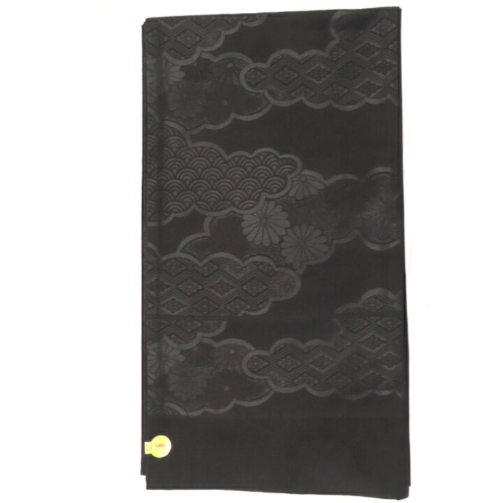 楽天市場】喪服用帯・黒共帯・黒喪帯袋帯・六通柄・雲模様新品・未仕立 