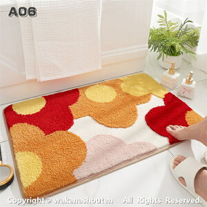 送料無料 14color 玄関マット 浴室マット バスマット マイクロファイバー 吸水 滑り止め 防カビ 手洗いOK 可愛い おしゃれ 廊下 洗面台 寝室 浴室 バスルーム キッチン 滑り止め付き オールシー