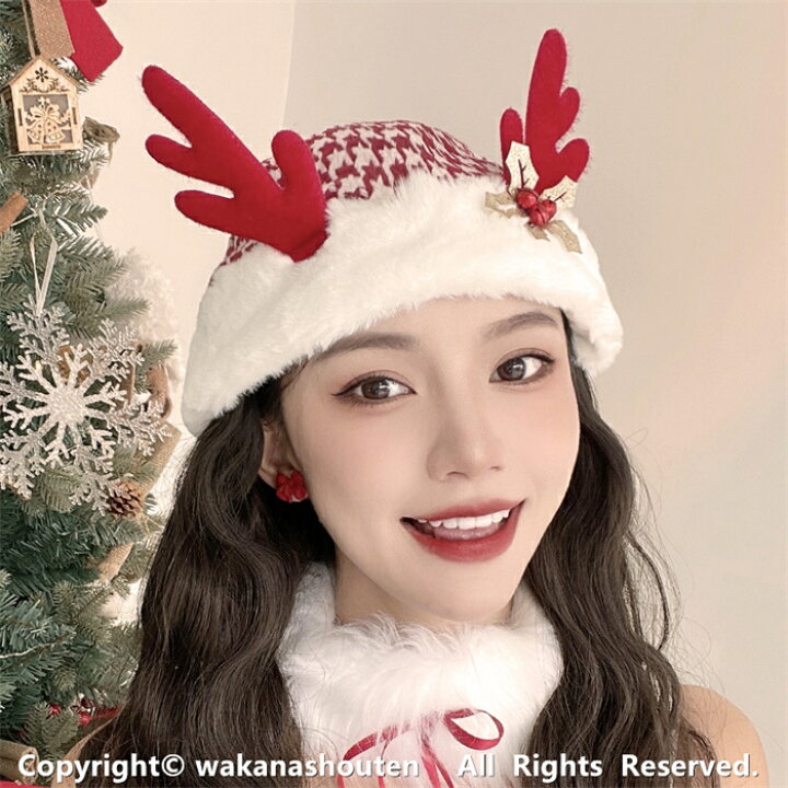 楽天市場】【送料無料】2点セット クリスマス 帽子 サンタ 帽子 毛糸 
