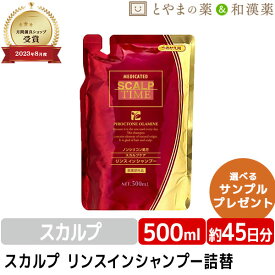 ★月間優良ショップ受賞店★薬用シャンプー PK 詰替用 500ml | スカルプタイム スカルプシャンプー ノンシリコン ふけ かゆみ リンスイン 男性 薬用 女性 メンズスカルプ ノンシリコンシャンプー リンスインシャンプー ギフト サロン コスパ