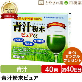 ＼ポイント20倍 ／【レビューキャンペーン】広貫堂 青汁粉末 ピュア 40包 | 青汁 国産 大麦若葉 100% オリゴ糖 食物繊維 おいしい 抹茶風味 あおじる 国産 飲みやすい 粉末 大麦若葉 健康ドリンク ビタミン 野菜不足 大麦若葉青汁 健康食品 サプリ 食事で不足