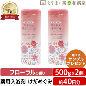 ＼セール最大半額／ はだめぐみ 500g フローラルの香り 2個 セット | 薬用入浴剤 入浴剤 肩 腰 スキンケア 保湿 しっとり バス 温包 お湯 薬用 肌に優しい うるおい 温泉 医薬部外品 お風呂 バス 温浴 疲労 アソート 温泉の素 ギフト プチギフト 名湯 ギフト 日本の名湯