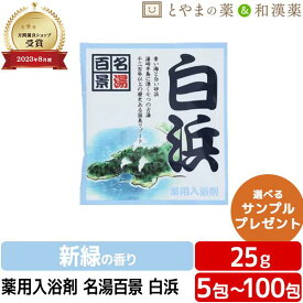 ＼レビュー特典あり／ 名湯百景 白浜 温泉 薬用入浴剤 (医薬部外品) 入浴剤 お風呂 ふろ お試し ギフト プレゼント 個包装 分包 富山の常備薬 温浴 バスロマン 日本製 小袋 疲労 回復 和歌山 日本三古湯 近畿 関西 ぽっきり1000円 ぽっきり アソート ポッキリ入浴剤
