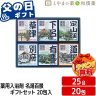 父の日 ギフト 実用的 温泉 入浴剤 セット 送料無料 名湯百景 ギフトセット 20包 GM-20 手提げ袋付き 薬…