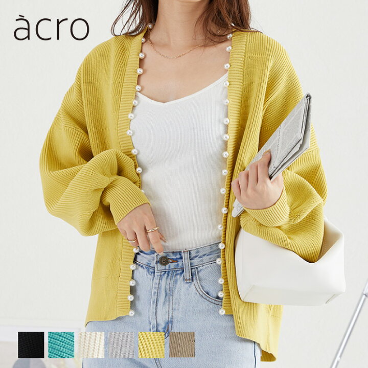 楽天市場】【SALE】レディース トップス《acro》アクロ パールニット  