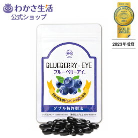 ブルーベリーアイ ひとみの健康 健康成分28種類 1袋31粒入り 約1ヵ月分【わかさ生活公式】ブルーベリー アントシアニン ナノビルベリー サプリメント ナノルテイン カシス アスタキサンチン ヒアルロン酸 乳酸菌配合