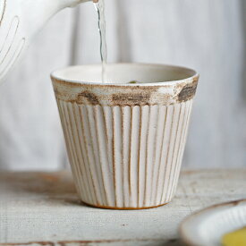 【max30%offクーポンあり】アンティークスリムライン ストレートカップ【取っ手なし】 益子焼 カップ フリーカップ おしゃれ 和食器 （食洗機 電子レンジ対応） 名入れ ギフト （別料金）お家カフェ