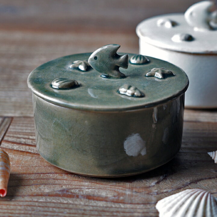 楽天市場】【MAX30％offクーポンあり】益子焼 海のキャニスター  