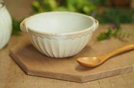 益子焼 kinari手付きスープボウル（小）スタッキング出来るスープカップ わかさま陶芸 おしゃれな両手スープカップ 和食器 益子焼き (電子レンジ使用可 食洗機対応) ギフト 名入れ (別料金)