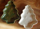 益子焼クリスマスツリーの小皿 取り皿 小皿 皿 かわいい おしゃれ ナチュラル モダン 白 しのぎ 名入れ ギフト 結婚祝い 内祝い 贈答品 プレゼント クリスマス（ss）