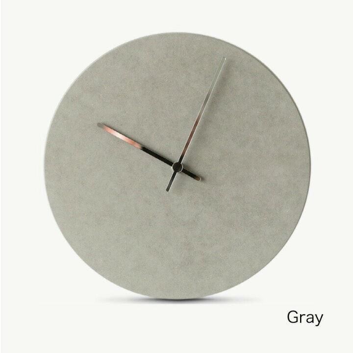 楽天市場 Industrial Style Wall Clock インダストリアルスタイル 壁掛け時計 デザイナーズ シンプル ミニマル モダン グレー 黒 ブラック スタイリッシュ おしゃれ かっこいい ブルックリン コンクリート 丸 丸型 静音 音がしない 掛時計 寝室 書斎 リビング 男性 新築