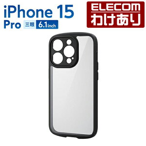 y󂠂zGR iPhone 15 Pro p TOUGH SLIM LITE t[J[ Ɍ ^tXCg wʃNA Ɍی ubN PM-A23CTSLFCKBK yō3300~ȏőz[󂠂][ELECOMFGR킯