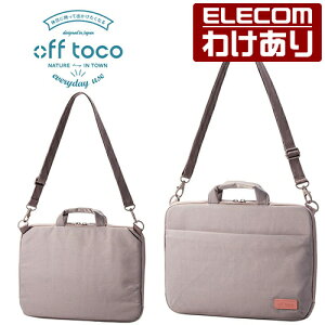 �y�󂠂�z�G���R�� off toco PC�C���i�[�o�b�O ���~�e�b�h�J���[ �I�t�g�R �C���i�[�o�b�O 2way ���[�|�P�b�g�t 14inchPC�Ή� ���[�Y�O���[ BM-OF07GY �y�ō�3300�~�ȏ�ő��������z[�󂠂�][ELECOM�F�G