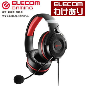 �y�󂠂�z�G���R�� �Q�[�~���O �w�b�h�Z�b�g �I�[�o�[�w�b�h 50mm�ϑw�U���Ńh���C�o�[ �Q�[�~���O�w�b�h�Z�b�g �w�b�h�z�� �}�C�N �t �u���b�N ELECOM HS-G60BK �y�ō�3300�~�ȏ�ő��������z[