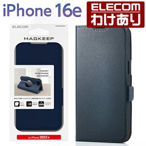 y󂠂zGR iPhone 16e p \tgU[P[X ^ Εt MAGKEEP iPhone16e \tgU[ P[X Jo[ ^ lCr[ ELECOM PM-A25SPLFMGNV yō3300~ȏőz[󂠂][ELECOMFG