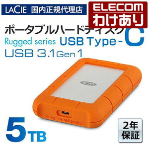 �y�󂠂�z�y�������K�㗝�X�z���V�[ LaCie Rugged USB-C 5TB HDD USB3.1 Type-C �|�[�^�u���n�[�h�f�B�X�N Apple Mac�V���[�Y STFR5000800 �y�ō�3300�~�ȏ�ő��������z[�󂠂�][ELECOM�F�G���R���킯����V��
