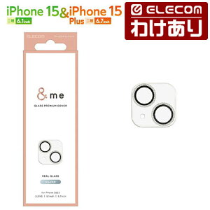 �y�󂠂�z�G���R�� iPhone 15 Plus �p �J���������Y�J�o�[ �K���X ��me �O���b�^�[�d�l �V���o �J���� �����Y �J�o�[ �K���X �V���o�[ ELECOM PM-A23AFLLP1SVG �y�ō�3300�~�ȏ�ő��������z[�󂠂�][ELECO