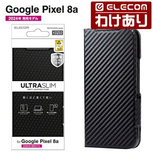 �y�󂠂�z�G���R�� Google Pixel 8a �p �\�t�g���U�[�P�[�X ���^ ���Εt �\�t�g���U�[ �P�[�X �J�o�[ �蒠�^ UltraSlim �J�[�{���u���b�N ELECOM PM-P241PLFUCB �y�ō�3300�~�ȏ�ő��������z[�󂠂�][ELECOM