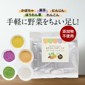 ＼LINEお友達登録で20％OFFクーポン獲得／野菜 パウダー 無添加 5種セット 50g(10g×5袋) 国産 ほうれん草 かぼちゃ にんじん れんこん 紫芋 送料無料 殺菌済 粉末 パウダー 子供 介護食 栄養 健康 原料のみ 手軽 簡単 時短 野菜摂取 お菓子作り パン作り 小分け