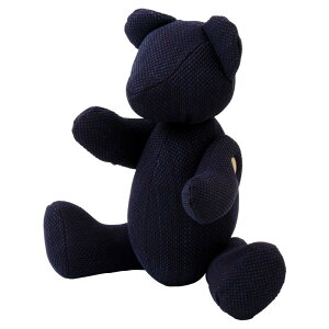 @߃xAE܁@fނ̎hqD^@B̒u@N}̐l`@efBxA@ʌ̍H|i@Bear doll made of indigo dye fabric Saitama craft